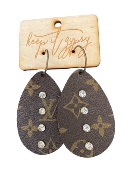 Gypsy UpCycled LV Earrings - Silverthorne – Adrians Boutique