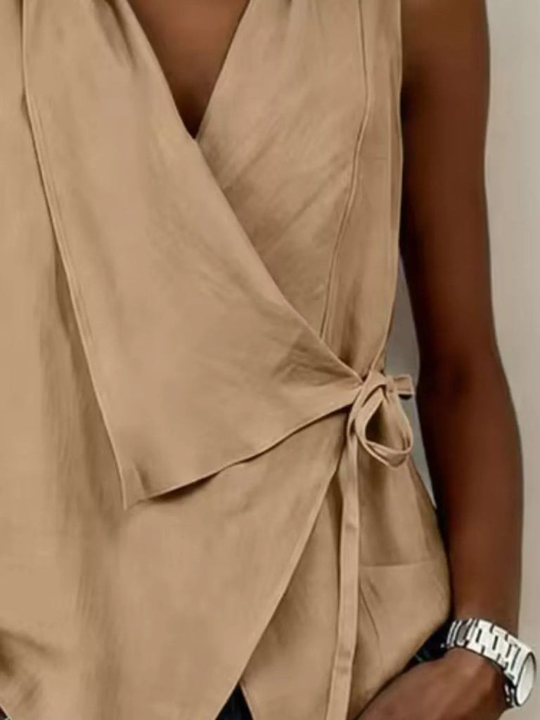 Suns Out Tie Detail Top