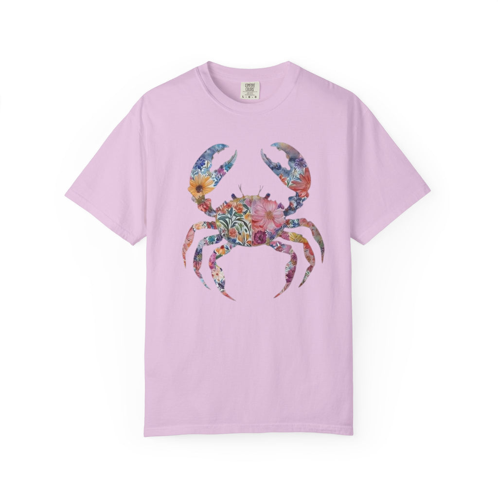 Boho Coastal Cottage Core Crab Shirt