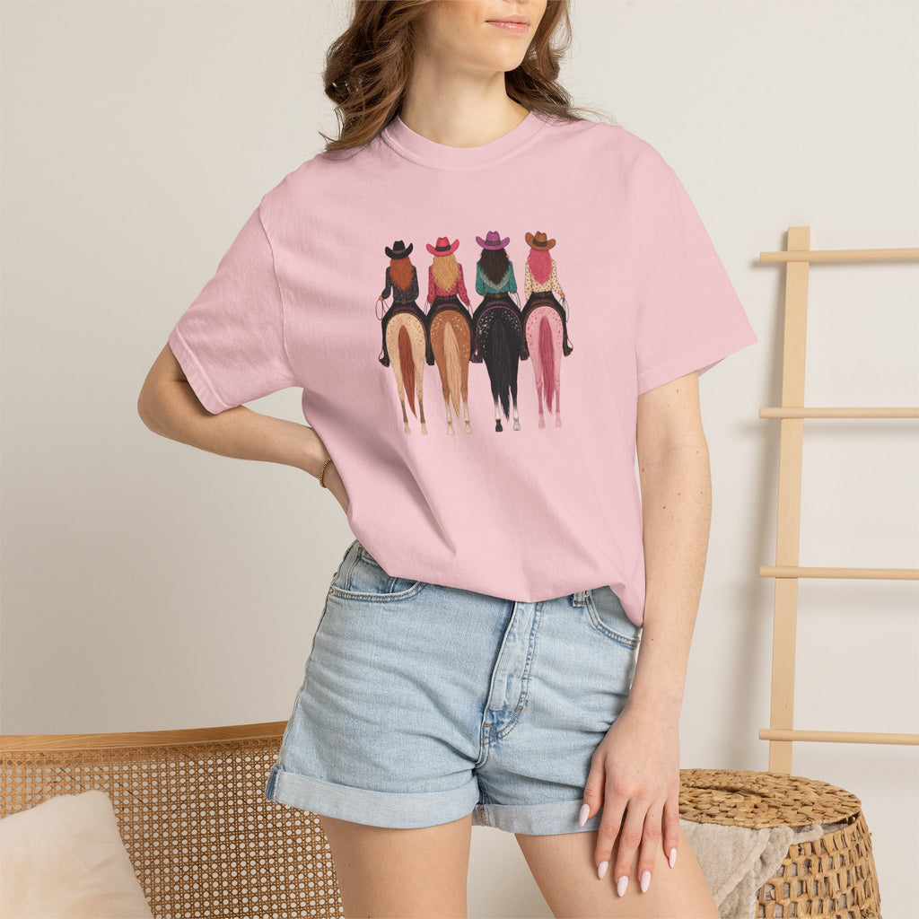 Unique and Fun Mommy and Me Saddle Up Tee Shirt
