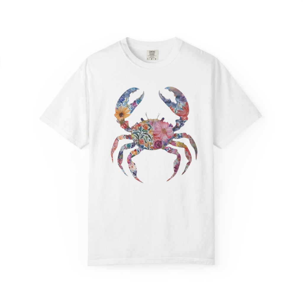 Boho Coastal Cottage Core Crab Shirt