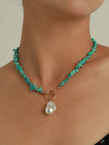Outlaw Turquoise Chip Necklace