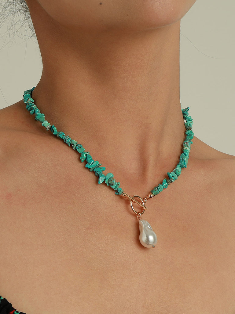 Outlaw Turquoise Chip Necklace