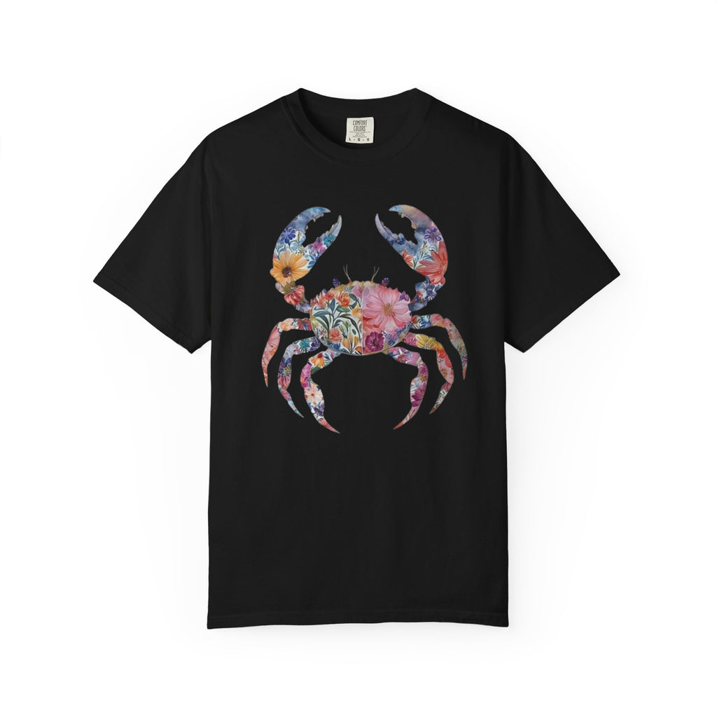 Boho Coastal Cottage Core Crab Shirt