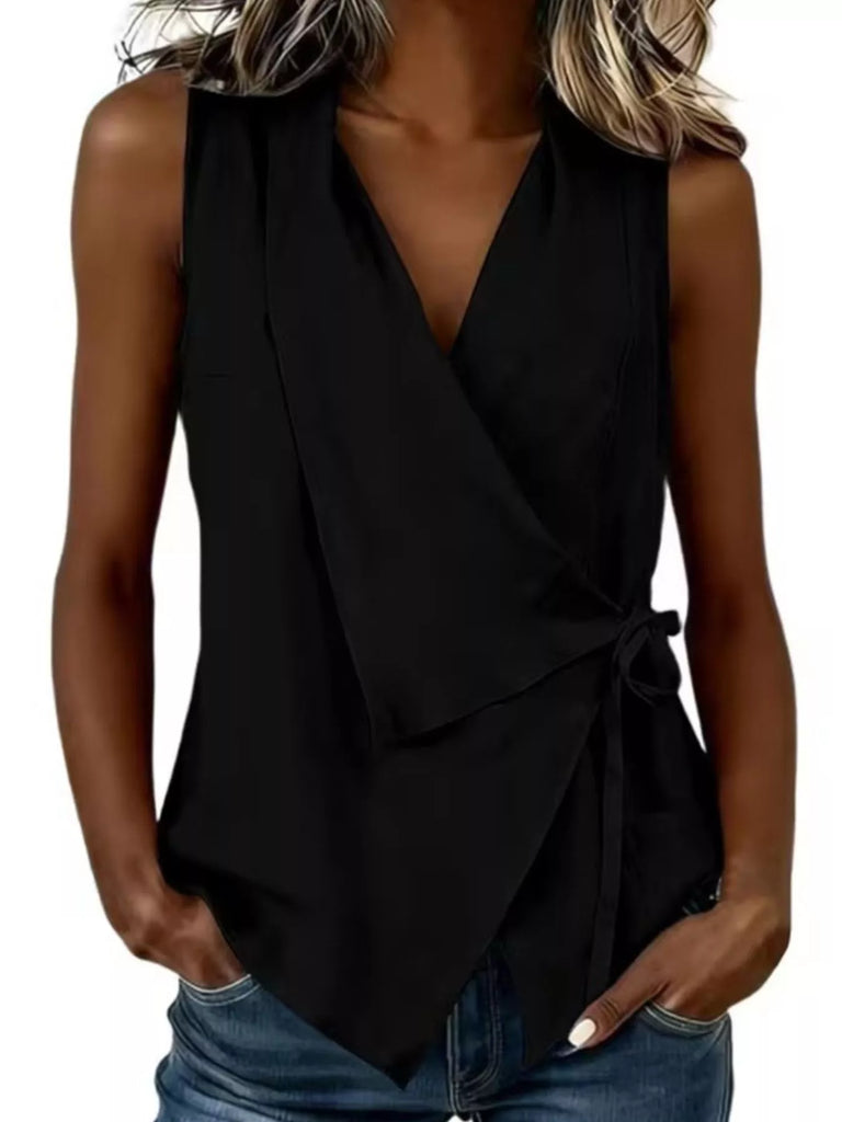 Suns Out Tie Detail Top