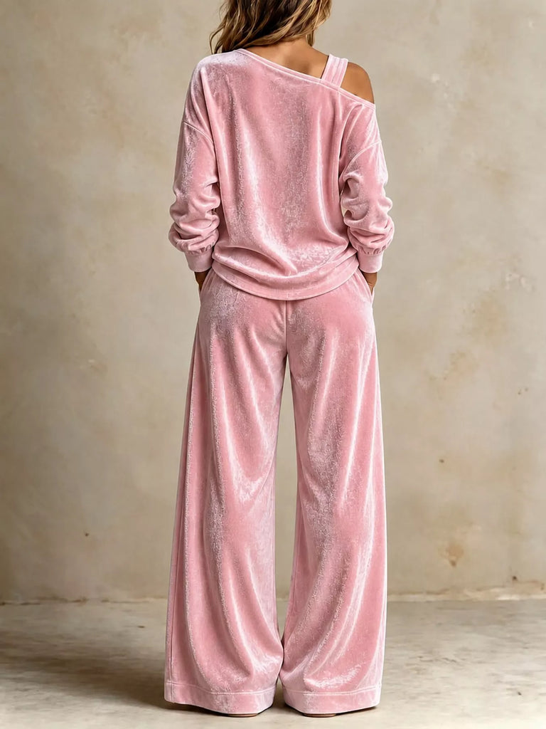 Next Level Asymmetrical Top and Pants Set