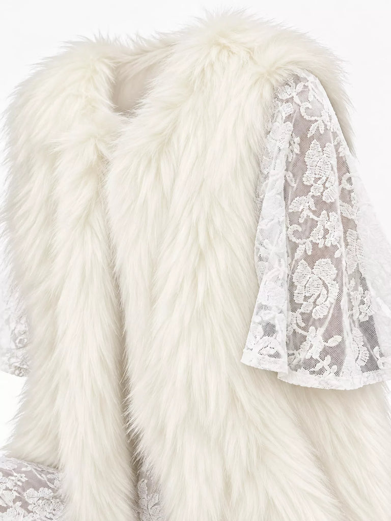 Sadie Faux Fur Open Front Vest