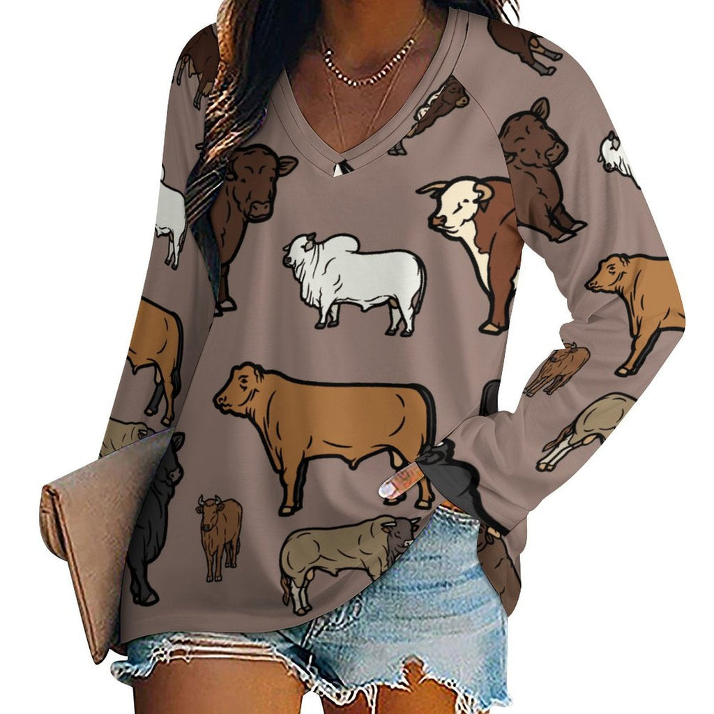 Oh So Cowey Long Sleeve Top by Baha Ranch