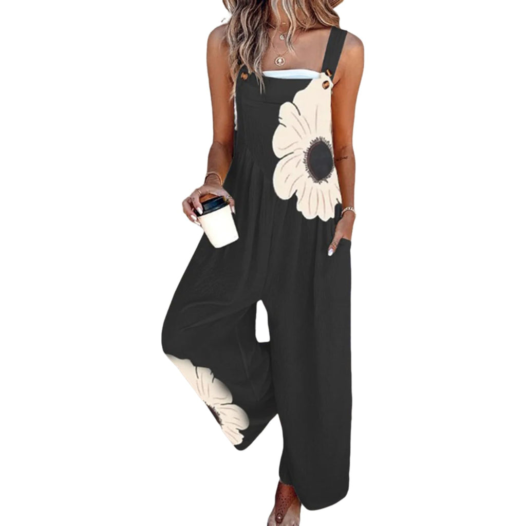 Palmetto Dunes Floral Overall Pants with Pockets