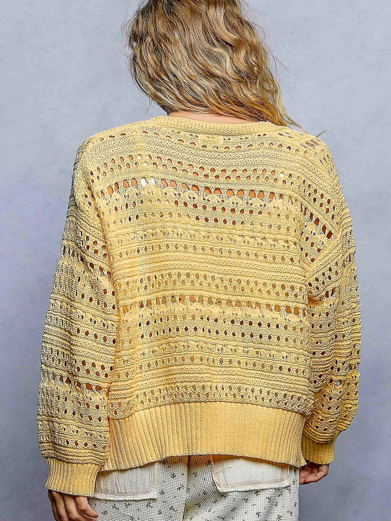 Floral Button Cardigan by POL