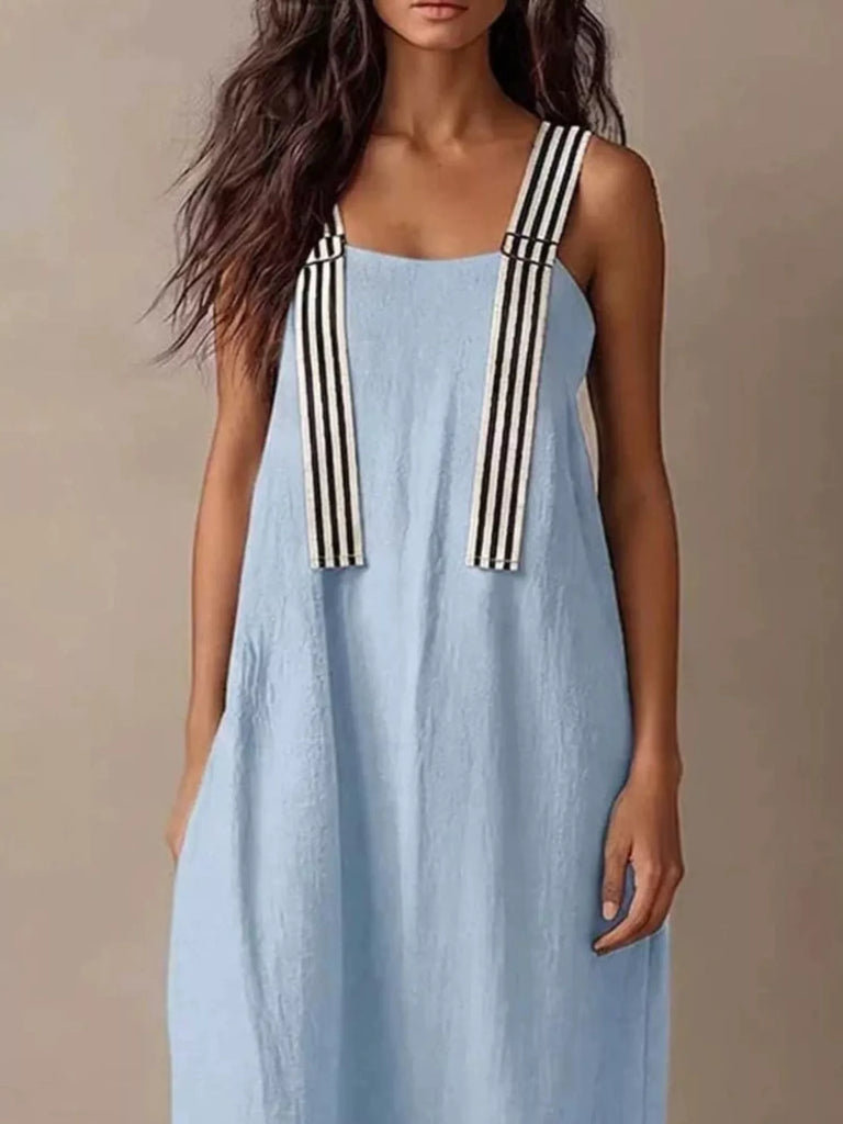 Love You More Striped Midi Dress