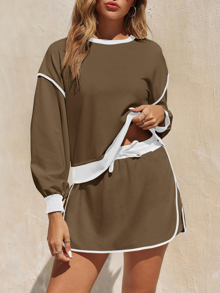 End Game Two Piece Skort Sweatsuit