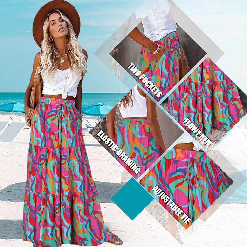 Feeling Good Tiered Bohemian Maxi Skirt