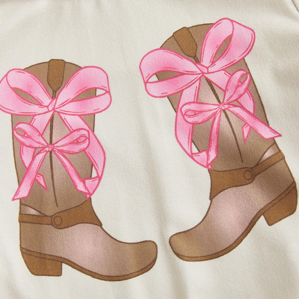 Cowgirl Up T-Shirt Tassel Top and Shorts with Headband