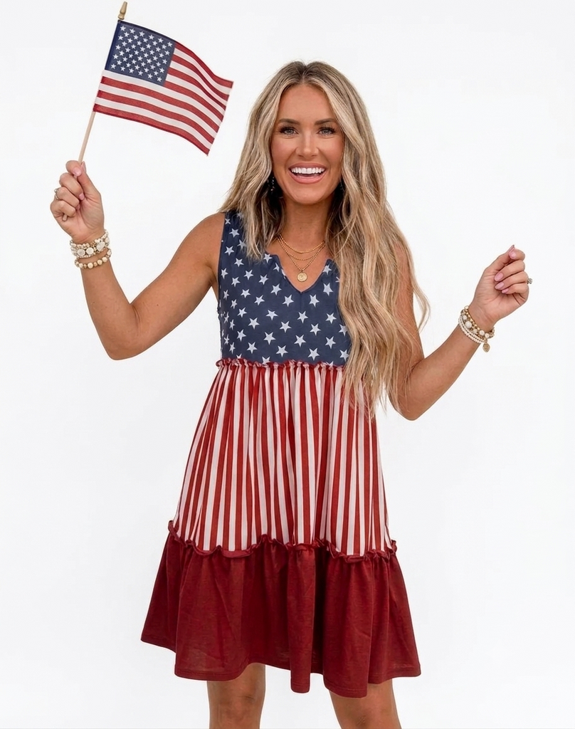 American Flag Mini Dress