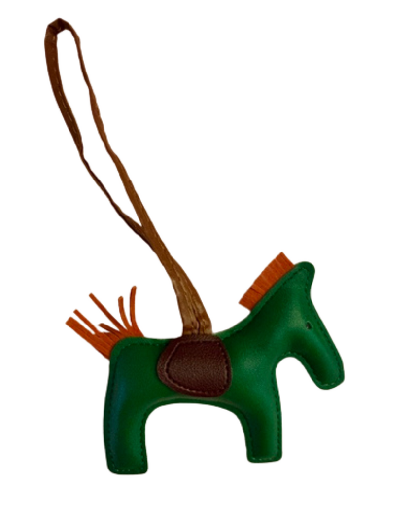 Luxury Faux Leather Horse Bag Charm & Keyring