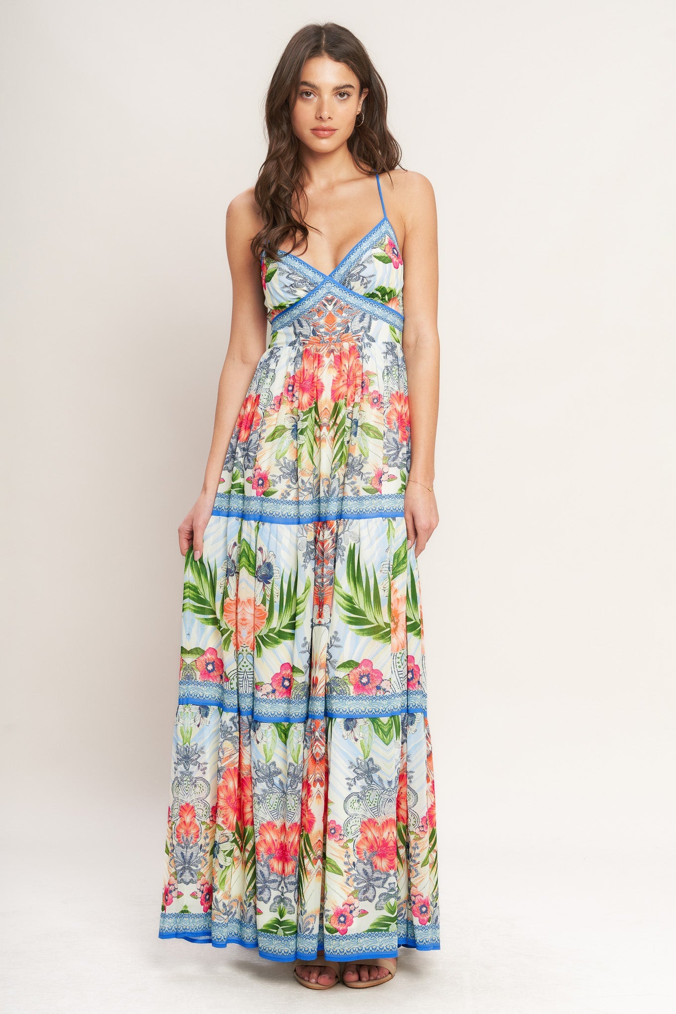 Fresh Botanical Maxi Dress by Flying Tomato Fresh Botanical Maxi Dress by Flying Tomato