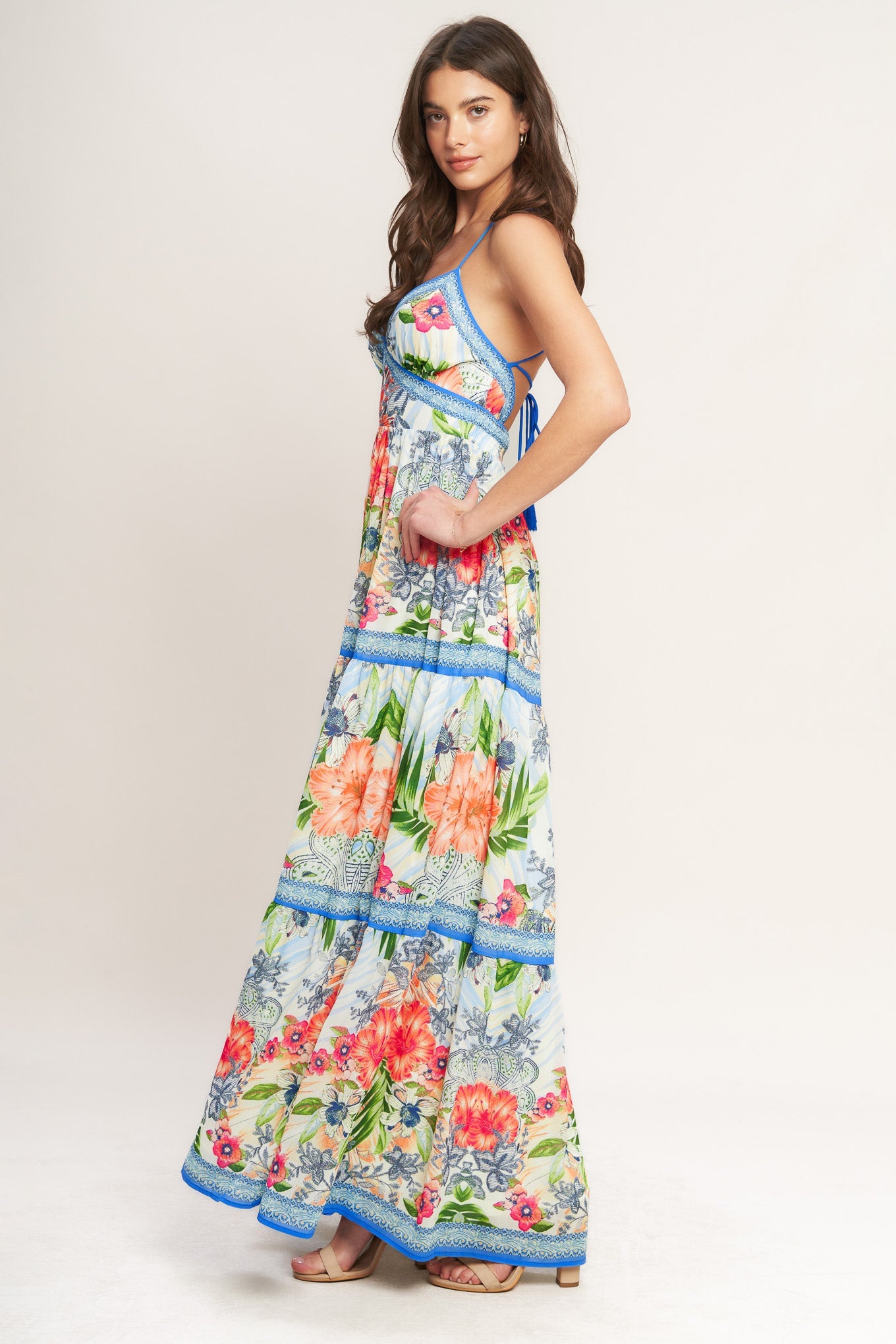 Fresh Botanical Maxi Dress by Flying Tomato Fresh Botanical Maxi Dress by Flying Tomato