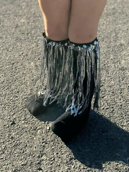 Sequin Tassel Socks for Your Precious Cowkid