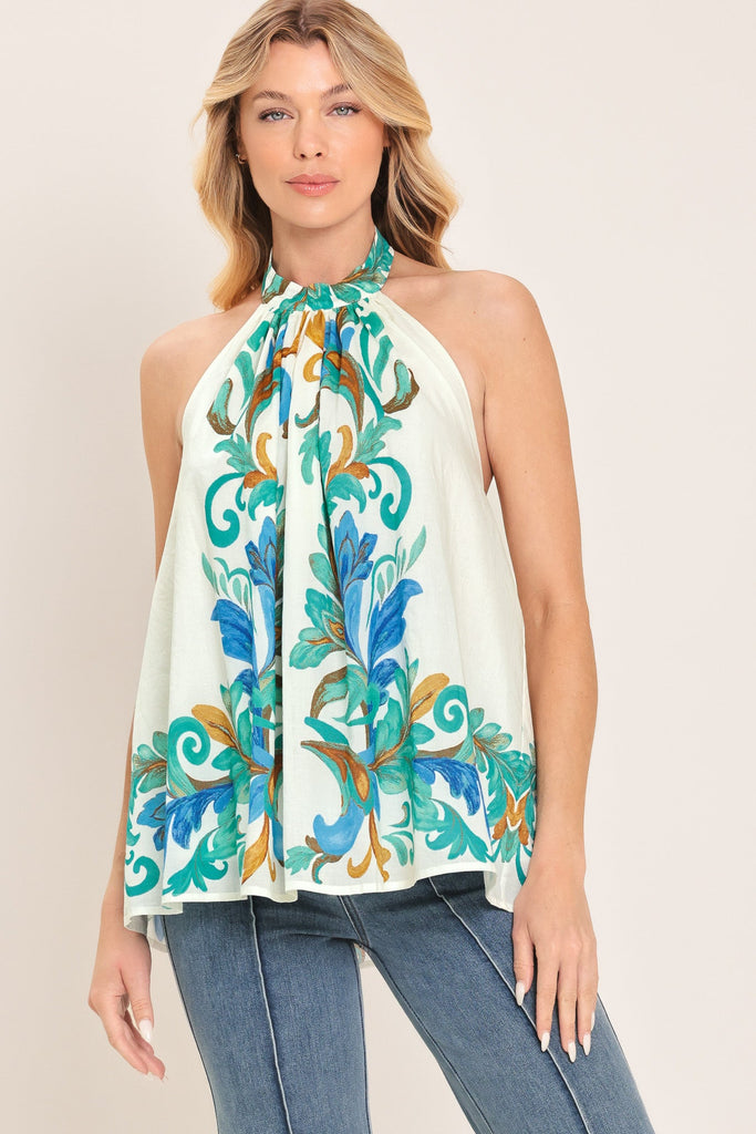 Cerulean Woven Top by Flying Tomato