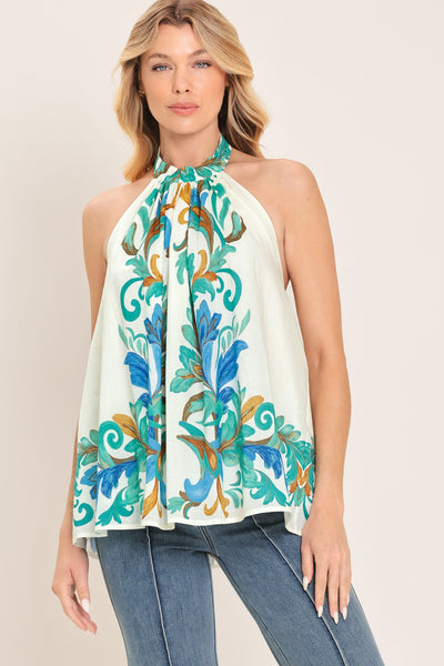 Cerulean Woven Top by Flying Tomato