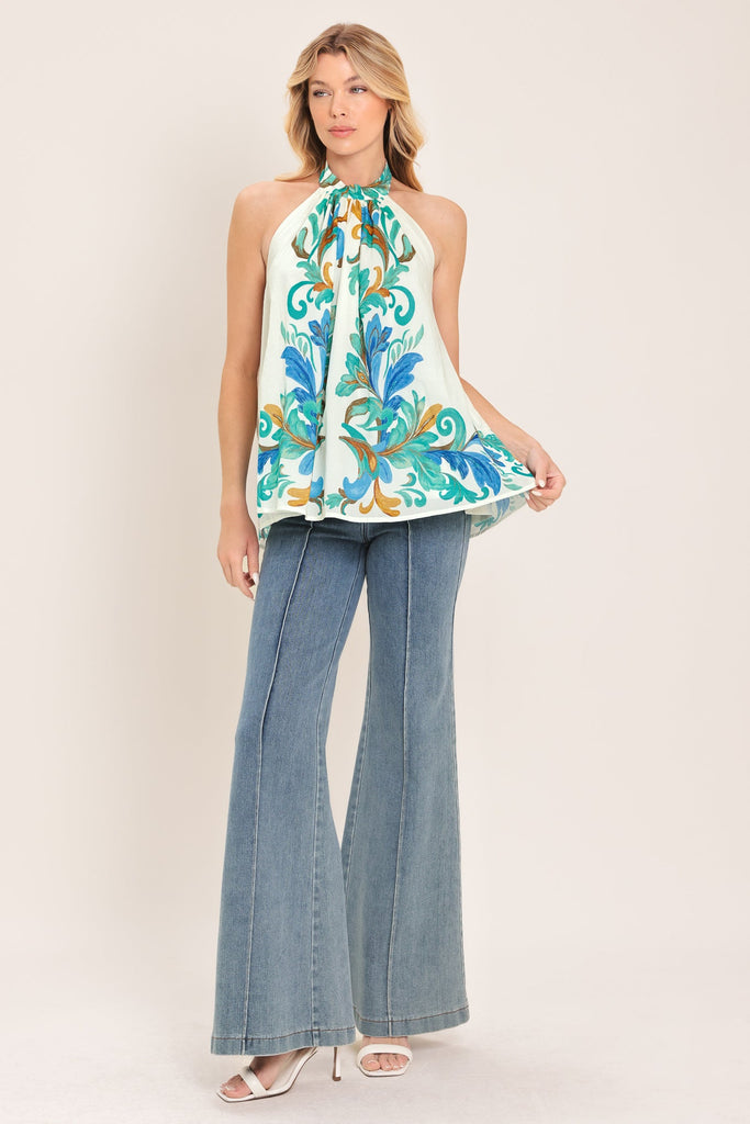 Cerulean Woven Top by Flying Tomato