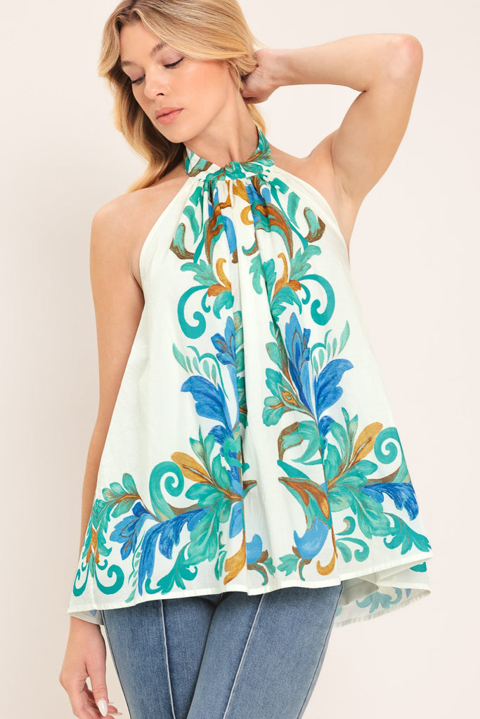 Cerulean Woven Top by Flying Tomato