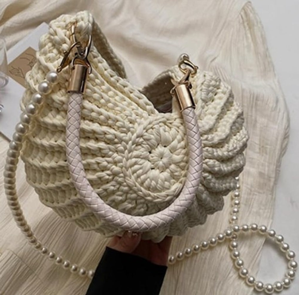 Handmade Crochet Seashell Purse