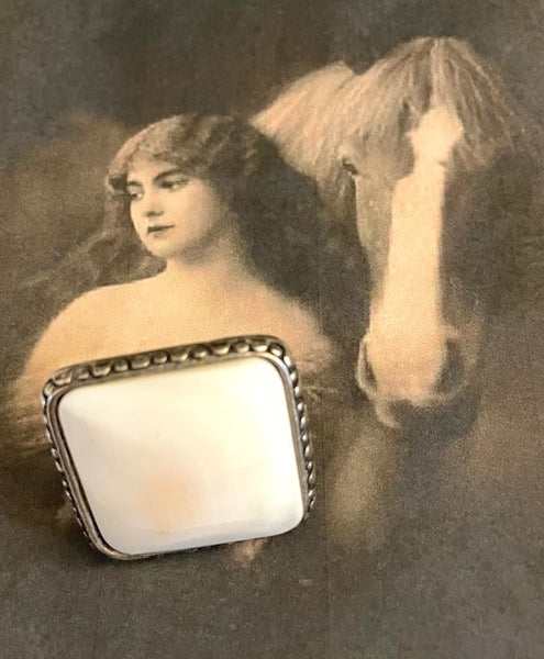 White Turquoise Ring