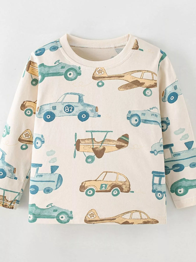 Things That Go Long Sleeve Crew Neck Shirt