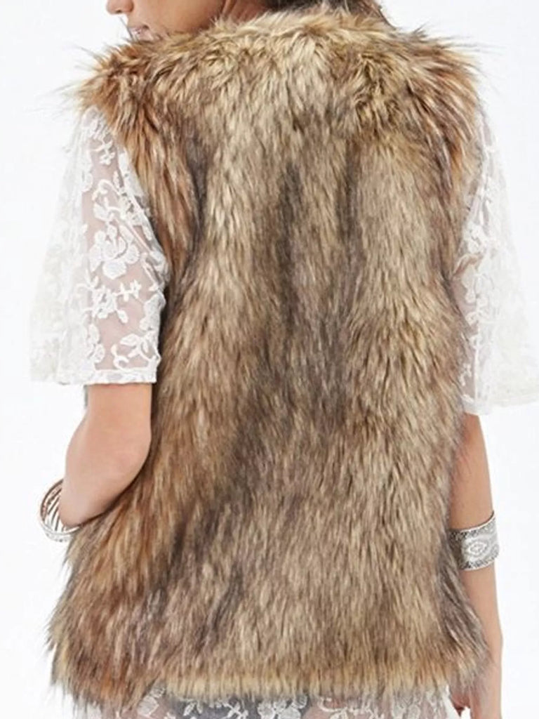 Sadie Faux Fur Open Front Vest