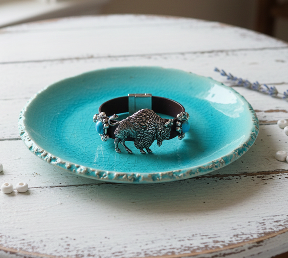 Western Cowgirl Buffalo Bracelet