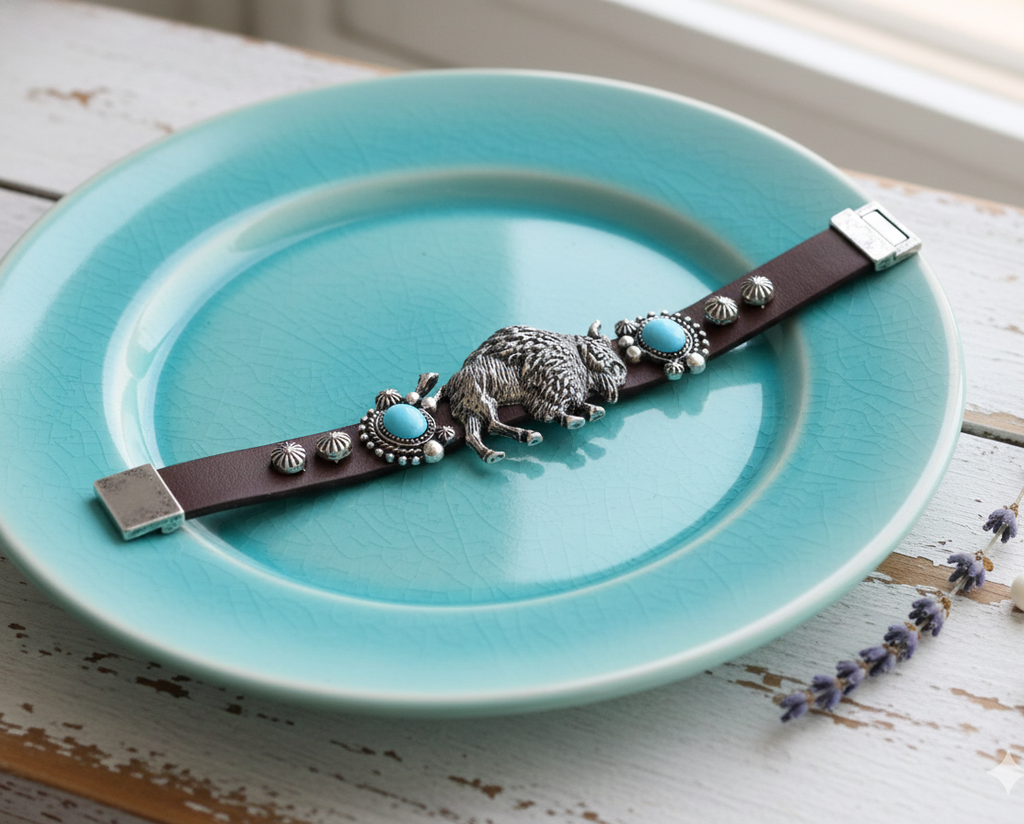 Western Cowgirl Buffalo Bracelet