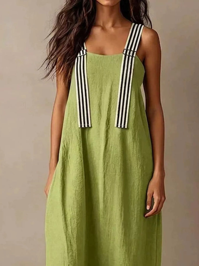 Love You More Striped Midi Dress