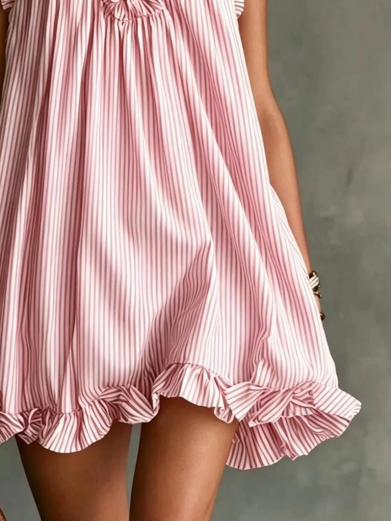 Seaside Vibes Ruffled Mini Dress