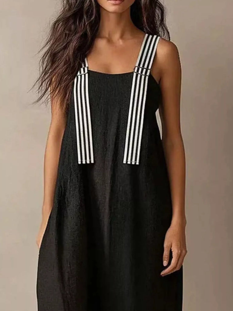 Love You More Striped Midi Dress