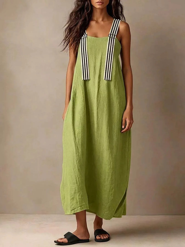 Love You More Striped Midi Dress