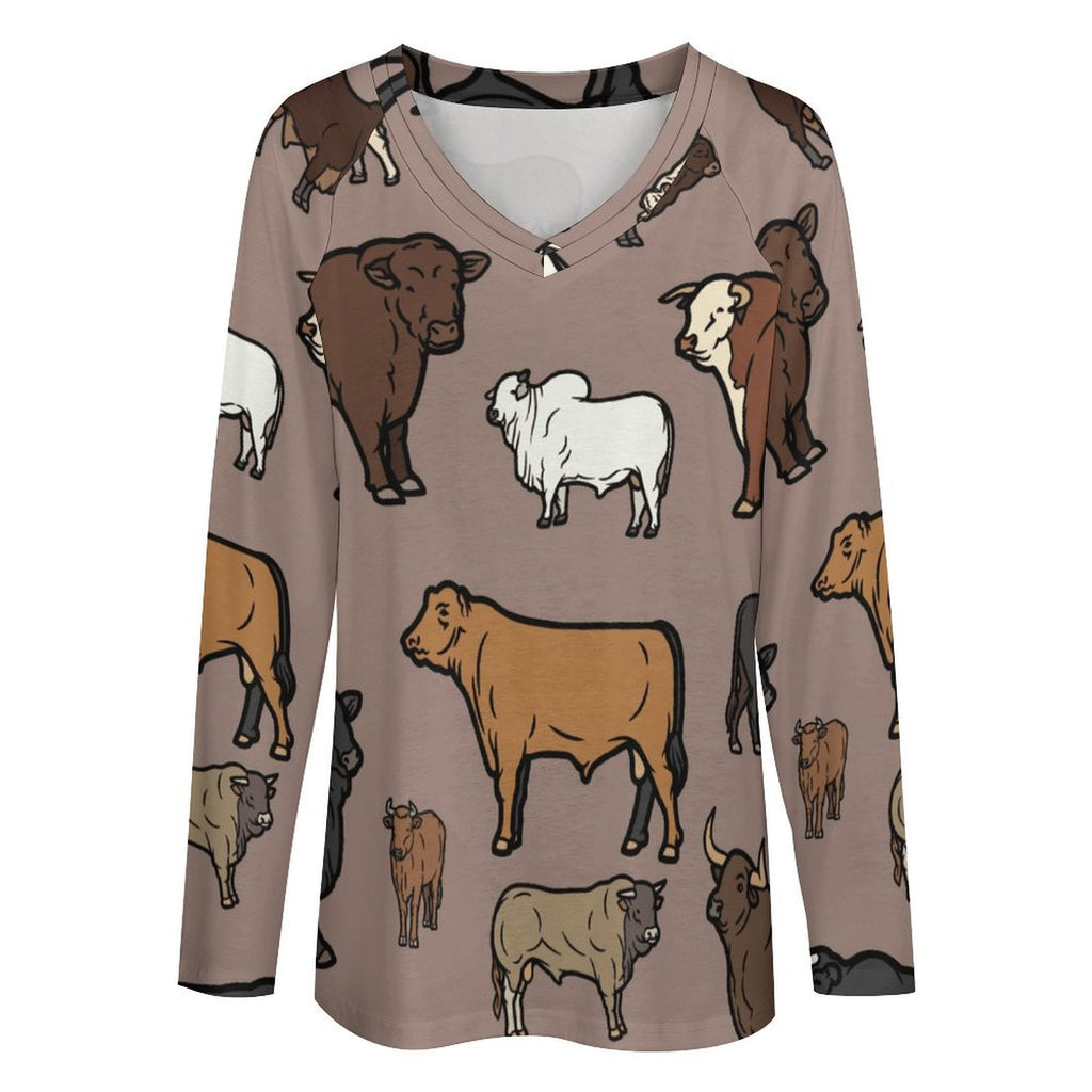Oh So Cowey Long Sleeve Top by Baha Ranch