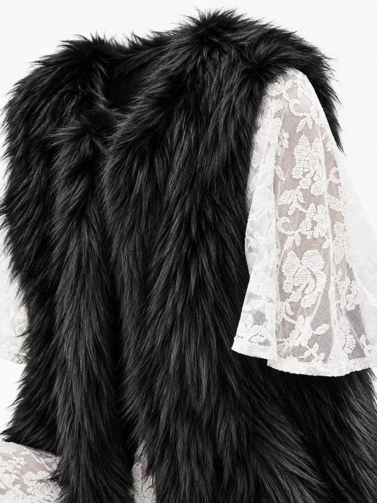 Sadie Faux Fur Open Front Vest
