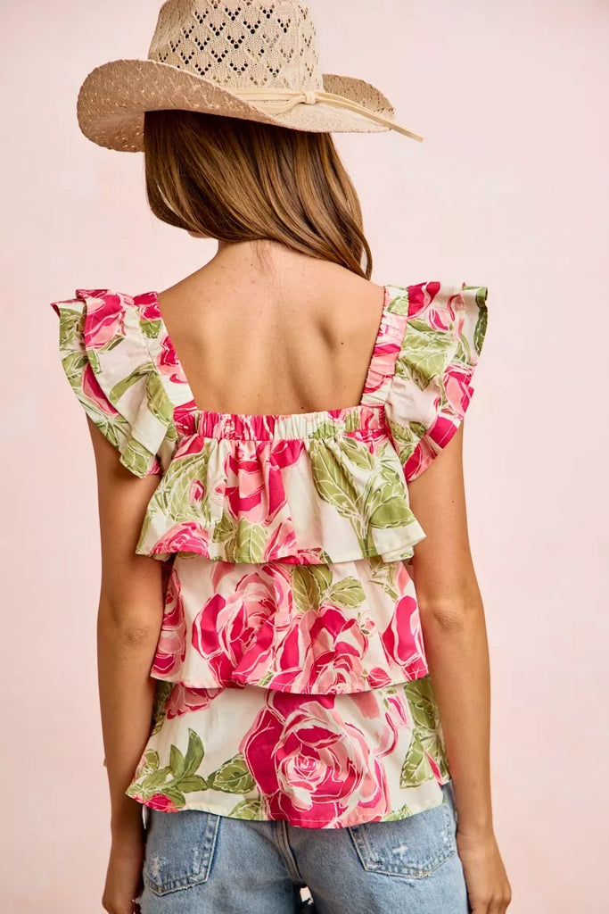 Blissful Floral Print Top by BiBi