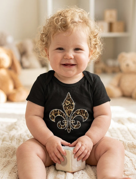 Adorable Western Inspired Fleur de Lis Onesie