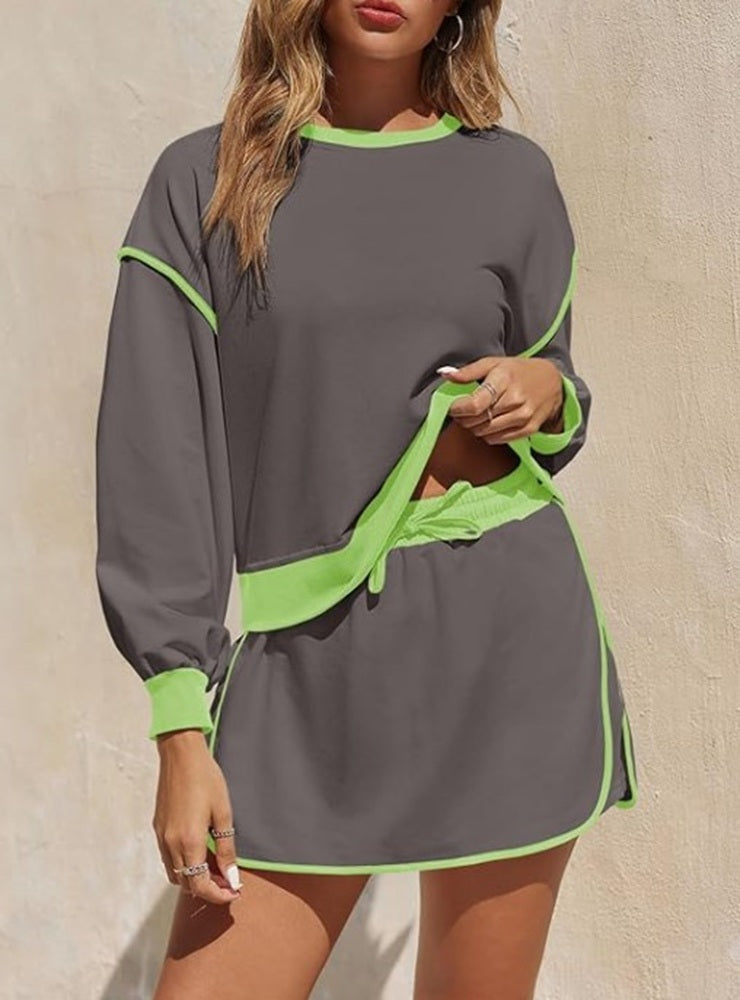 End Game Two Piece Skort Sweatsuit