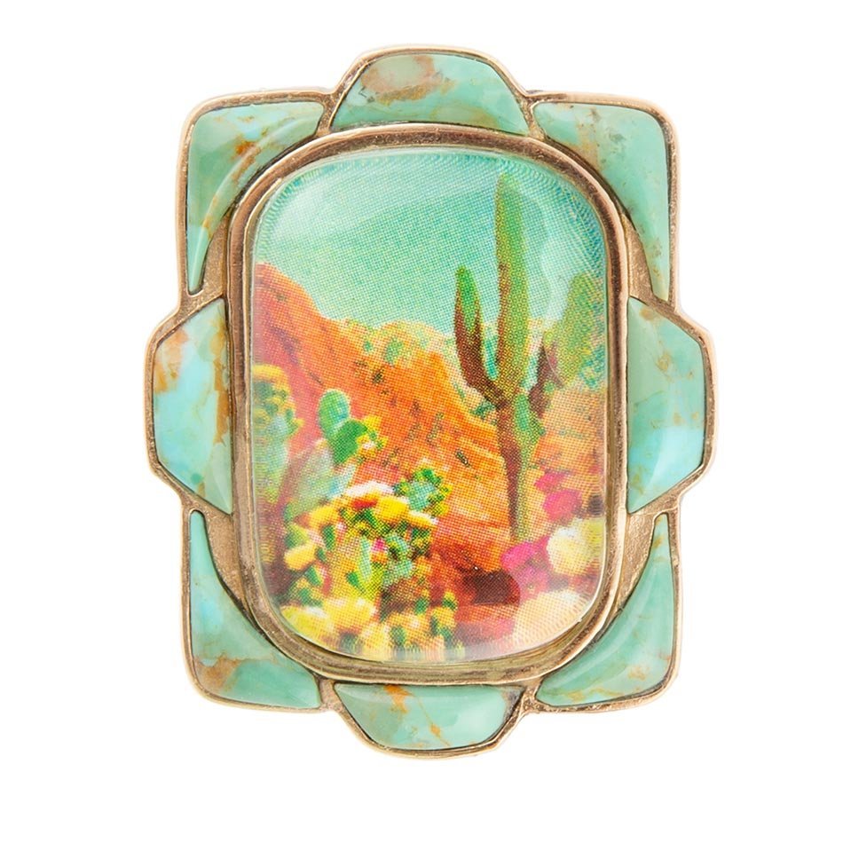 Scenic Desert Sedona Blue Turquoise Ring