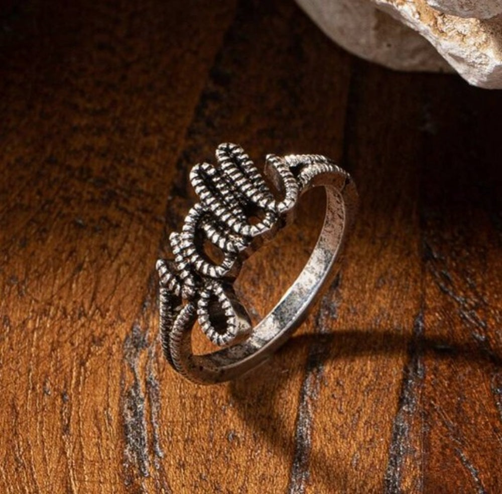 Silver Tone YAll Ring