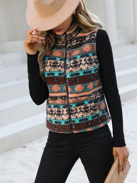 Faith, Hope, and Love Aztec Print Vest