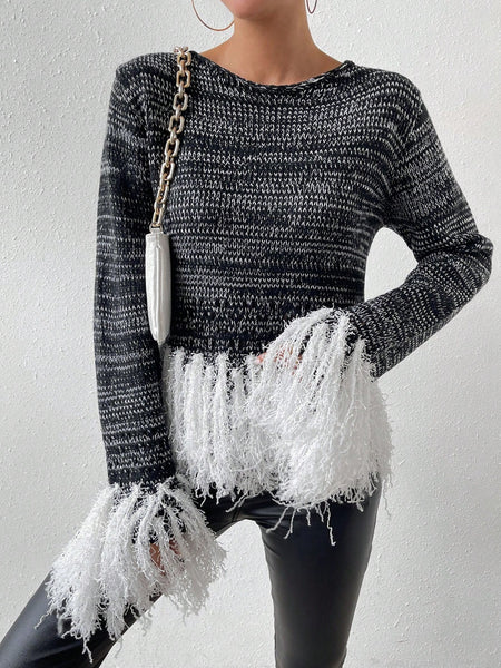 Arizona Sky Fringed Sweater