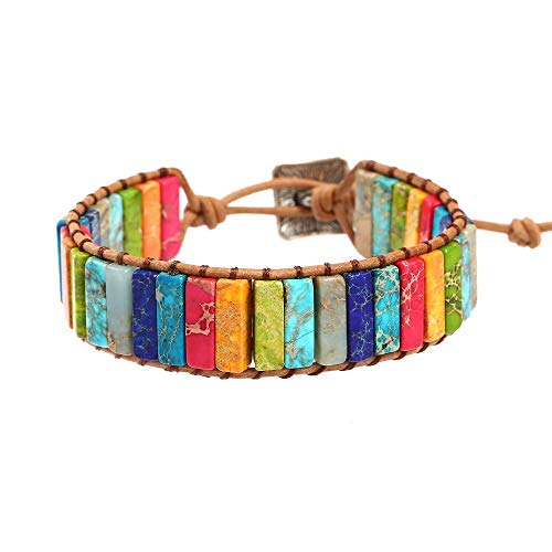 Sweetwater Jasper Wrap Adjustable Bracelet