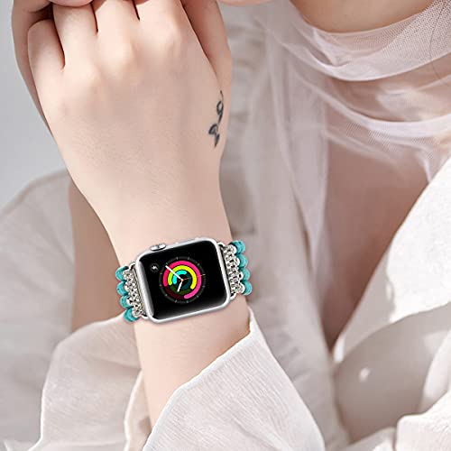 Eva Turquoise Apple Watch Band Black – Strawberry Avocados