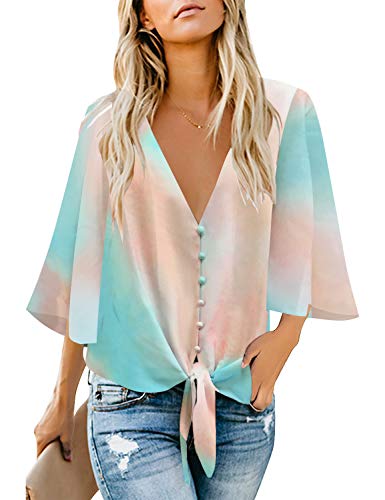 Dancing in the Rain Tie Dye Button Down Shirt