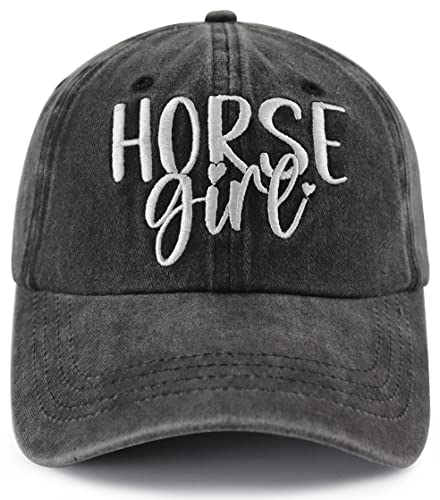 Horse Girl Embroidered Cap